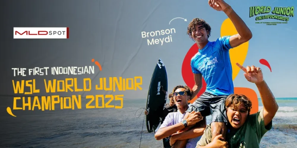 Bronson Meydi, Peselancar Asal Sumbawa Sabet Juara Dunia Jr. WSL!
